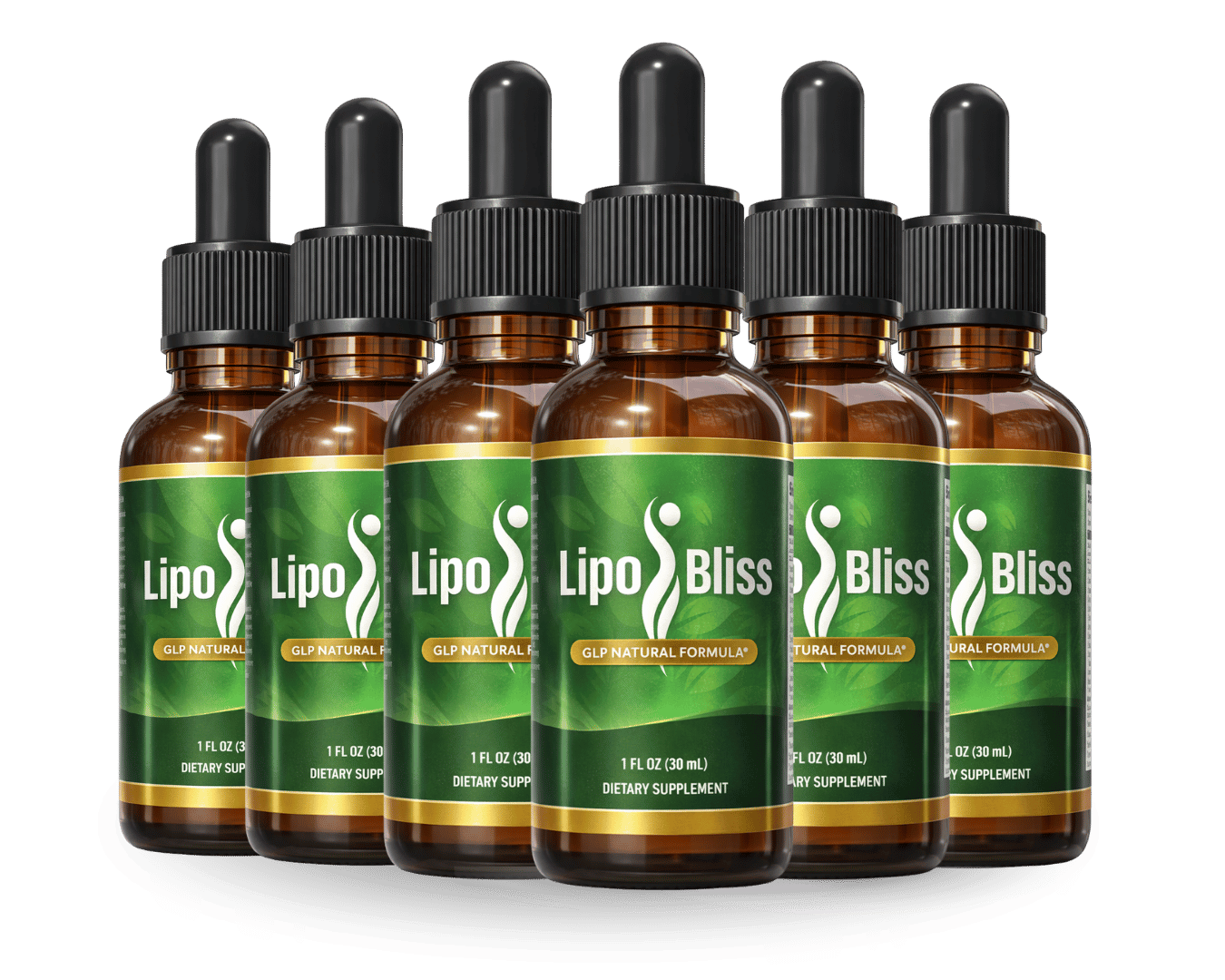 LipoBliss 6 Bottle Package - Best Value Weight Management Drops