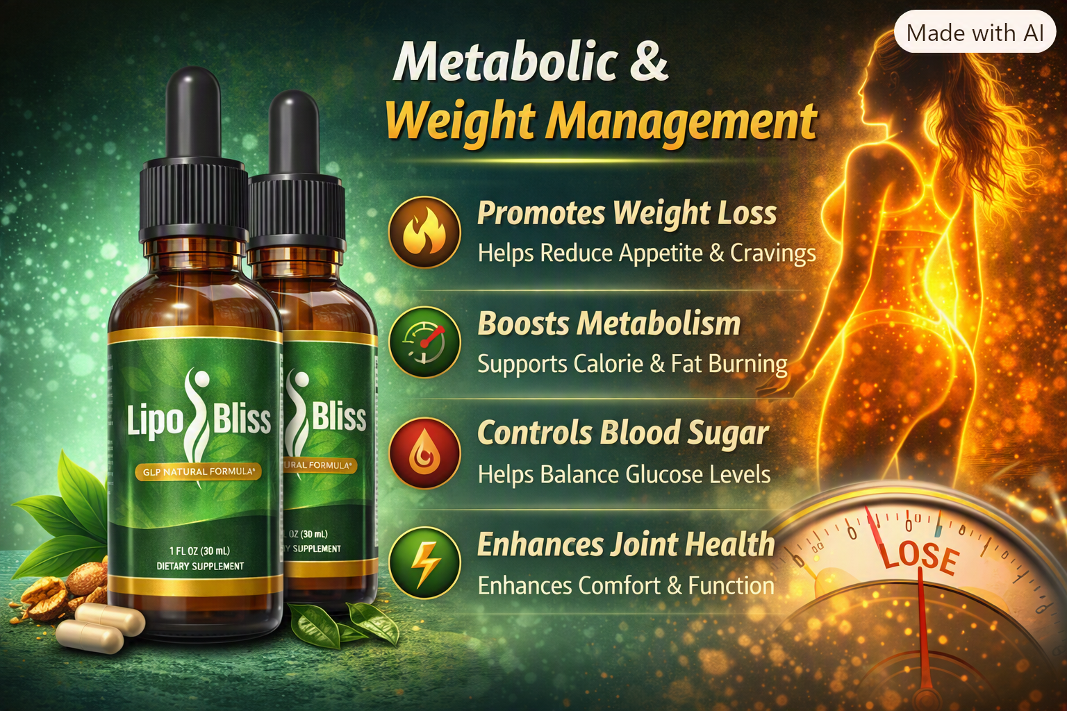 How LipoBliss Works - Metabolic and Weight Management Benefits